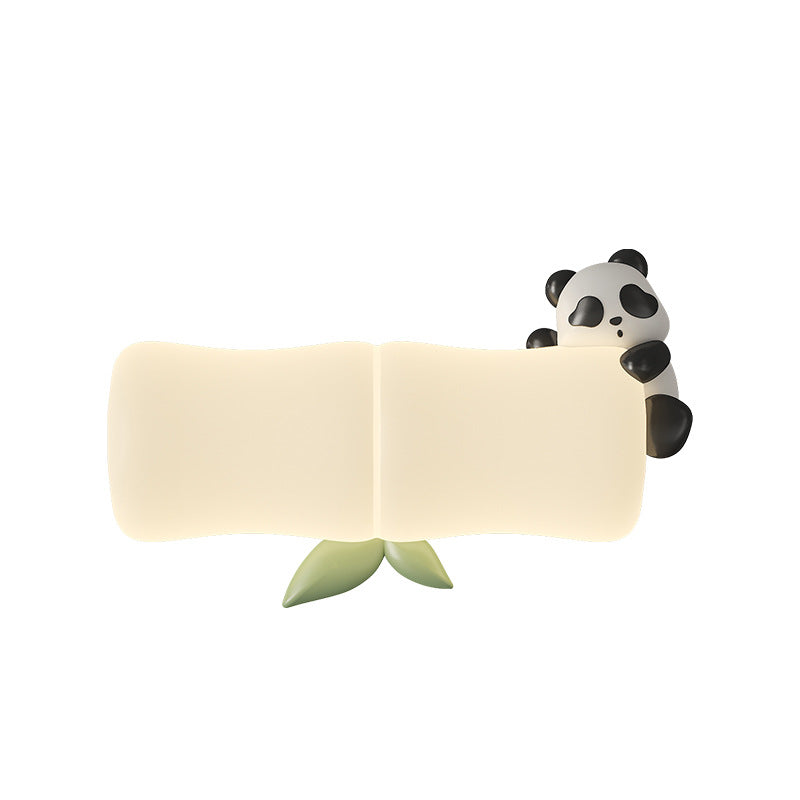 Creative Animal Koala Bamboo PE Shade LED Wall Sconce Lamp