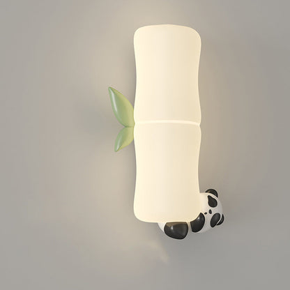 Creative Animal Koala Bamboo PE Shade LED Wall Sconce Lamp