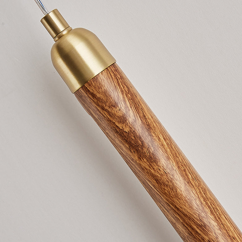 Simplicity Solid Wood Long Strip LED Wall Sconce Lamp