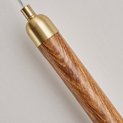 Simplicity Solid Wood Long Strip LED Wall Sconce Lamp