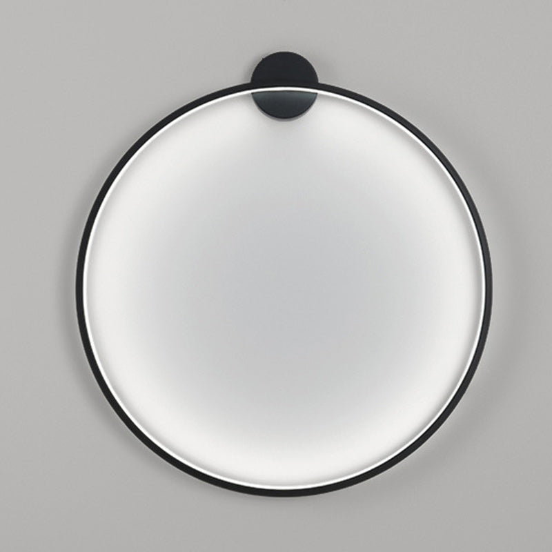 Aluminum Acrylic Circle Ring LED Wall Sconce Lamp