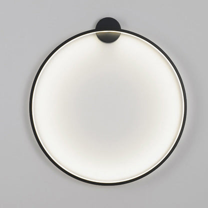 Aluminum Acrylic Circle Ring LED Wall Sconce Lamp