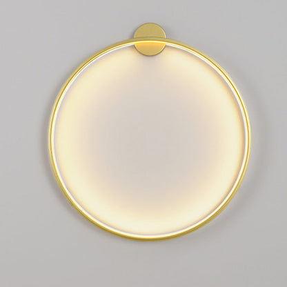 Aluminum Acrylic Circle Ring LED Wall Sconce Lamp