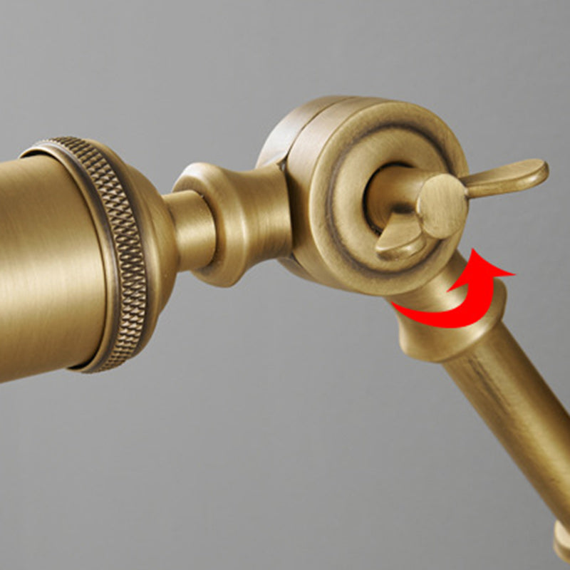 Brass Ash Wood Ceramic Round Shade 1-Light Wall Sconce Lamp