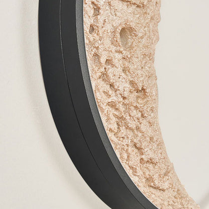 Creative Moon Hardware Resin Round LED Wall Sconce Lamp