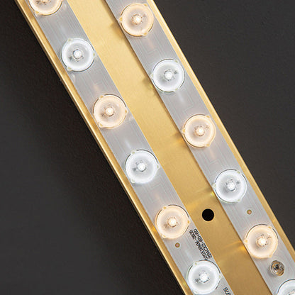 Luxury Brass Crystal Column LED Wall Sconce Lamp