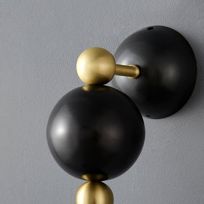 Scandinavian Glass Geometric Round 1-Light Wall Sconce Lamp