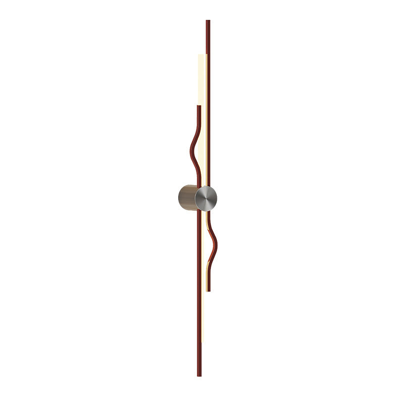 Minimalist Corrugated Acrylic Iron LED Wall Sconce Lamp