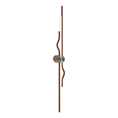 Minimalist Corrugated Acrylic Iron LED Wall Sconce Lamp