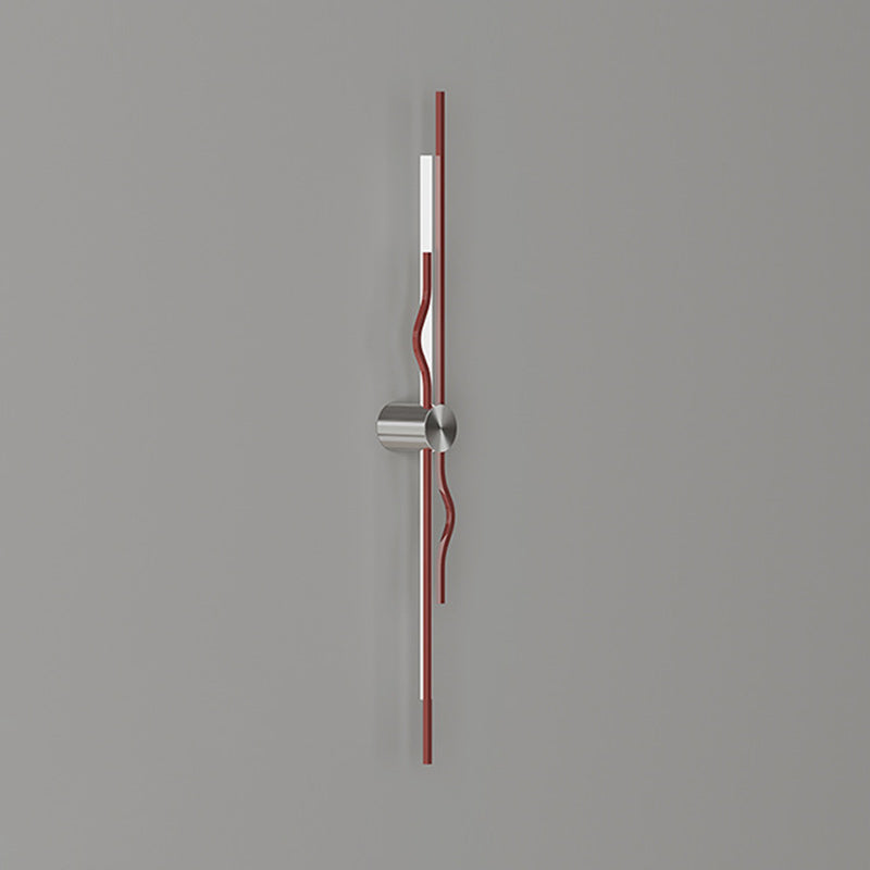 Minimalist Corrugated Acrylic Iron LED Wall Sconce Lamp