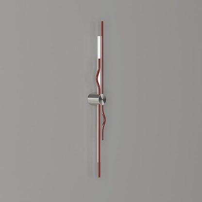 Minimalist Corrugated Acrylic Iron LED Wall Sconce Lamp