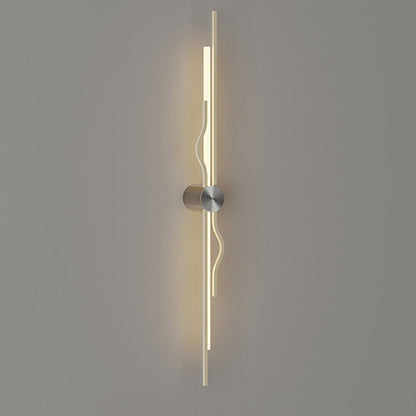 Minimalist Corrugated Acrylic Iron LED Wall Sconce Lamp