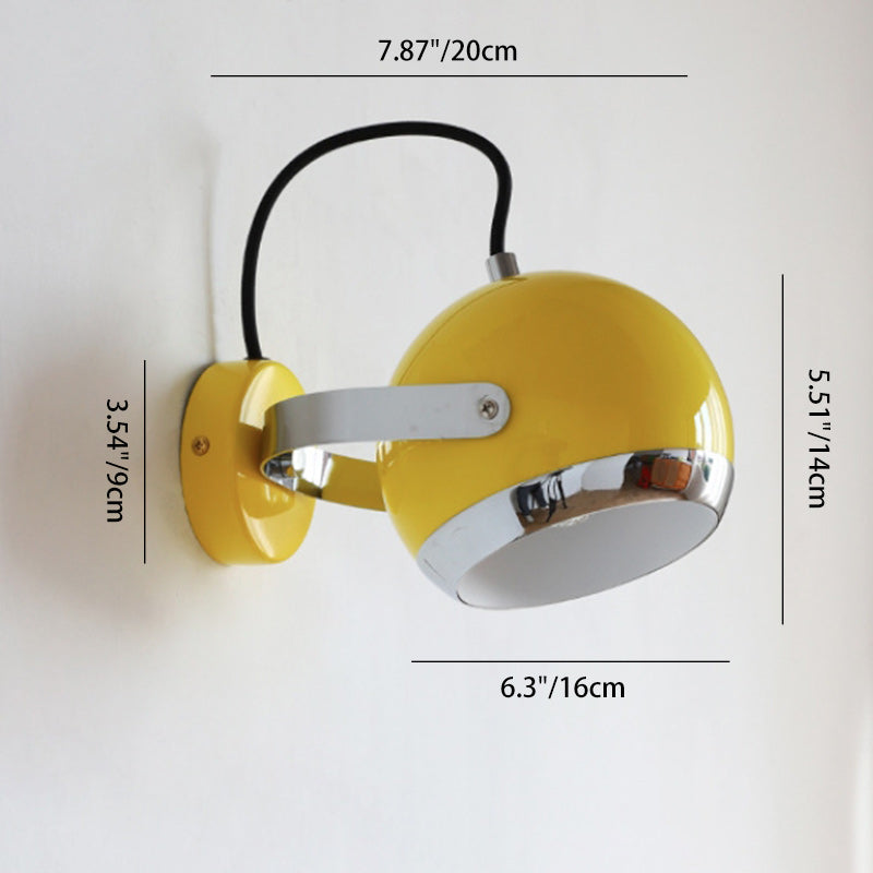 Scandinavian Spherical Shade 1/2/3-Light Wall Sconce Lamp