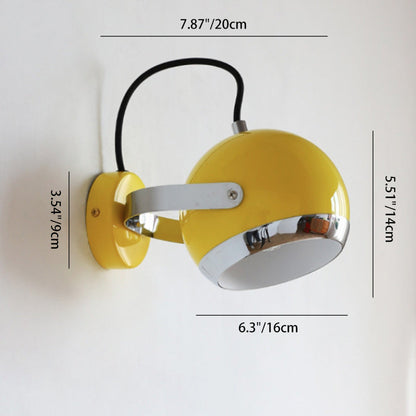 Scandinavian Spherical Shade 1/2/3-Light Wall Sconce Lamp