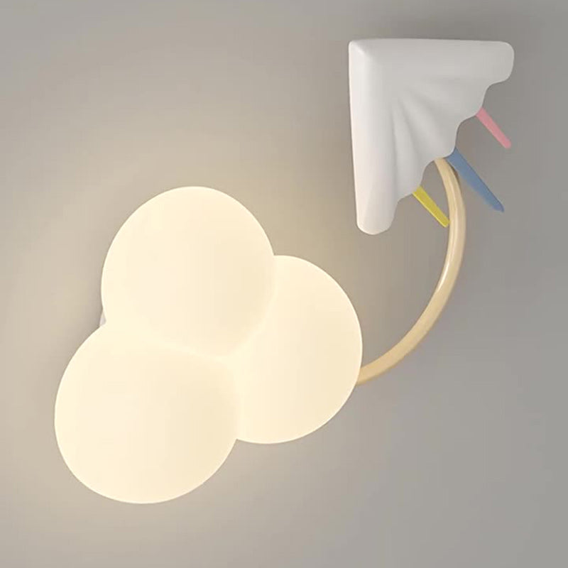 Rainbow Hot Air Balloon Kite Iron PE LED Wall Sconce Lamp
