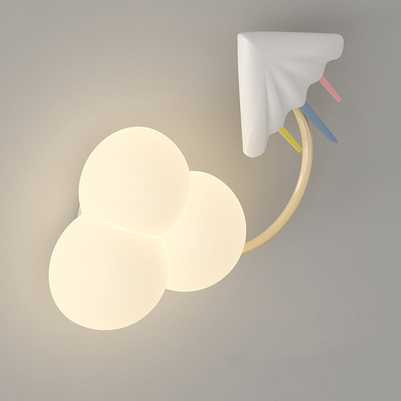 Rainbow Hot Air Balloon Kite Iron PE LED Wall Sconce Lamp