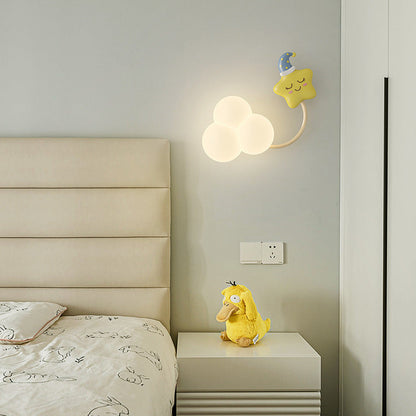 Rainbow Hot Air Balloon Kite Iron PE LED Wall Sconce Lamp