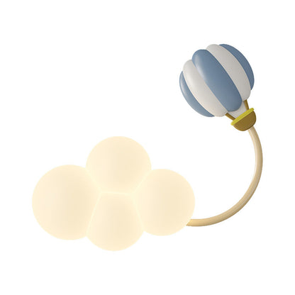 Rainbow Hot Air Balloon Kite Iron PE LED Wall Sconce Lamp