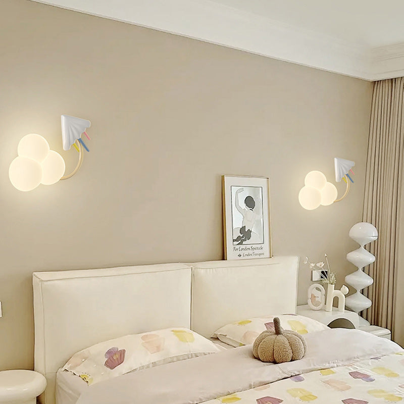 Rainbow Hot Air Balloon Kite Iron PE LED Wall Sconce Lamp