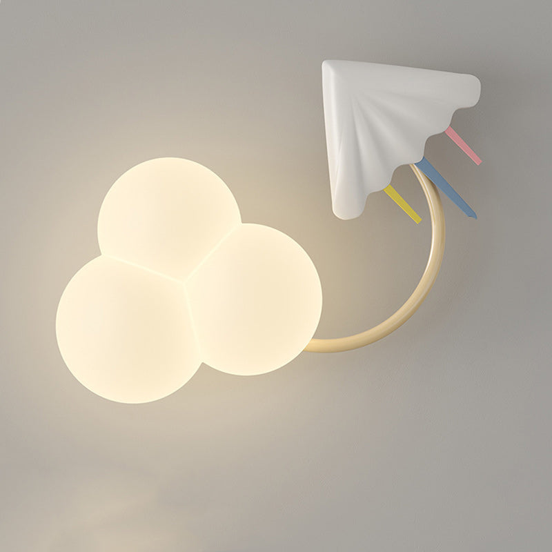 Rainbow Hot Air Balloon Kite Iron PE LED Wall Sconce Lamp