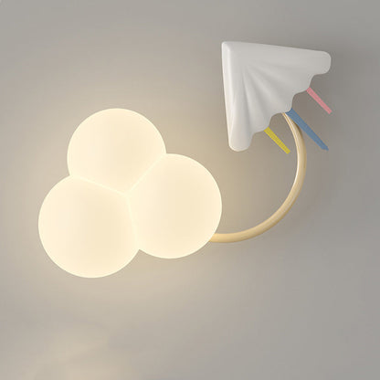 Rainbow Hot Air Balloon Kite Iron PE LED Wall Sconce Lamp