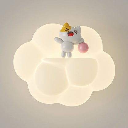 PE Cloud Shade Animal Bear Monkey LED Wall Sconce Lamp