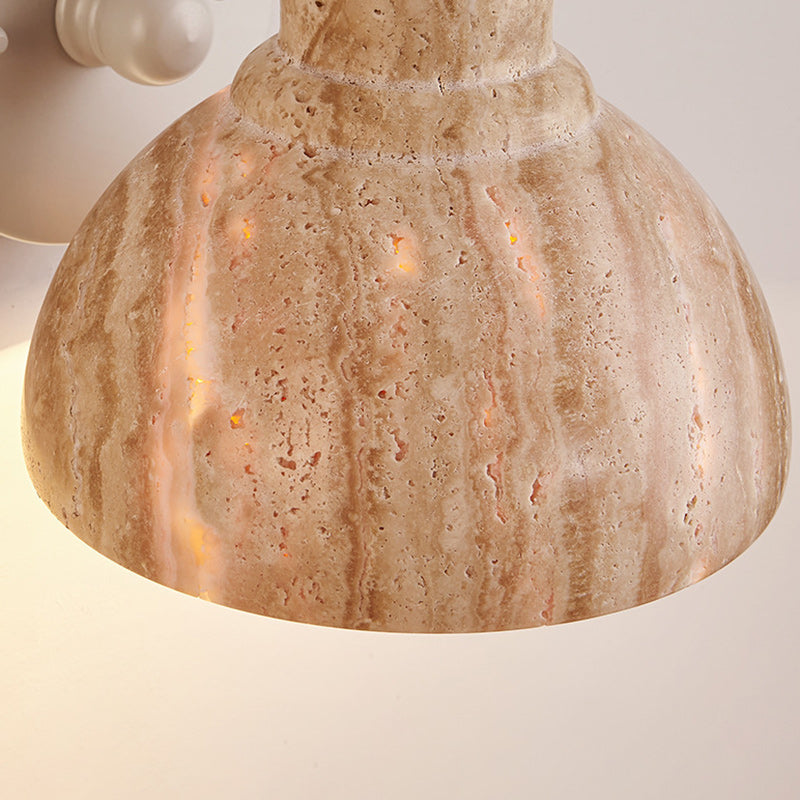Japanese Semicircle Shade Hardware 1-Light Wall Sconce Lamp