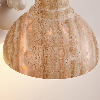 Japanese Semicircle Shade Hardware 1-Light Wall Sconce Lamp