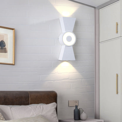 Aluminum Shade Up And Down Illuminated LED Wall Sconce Lamp