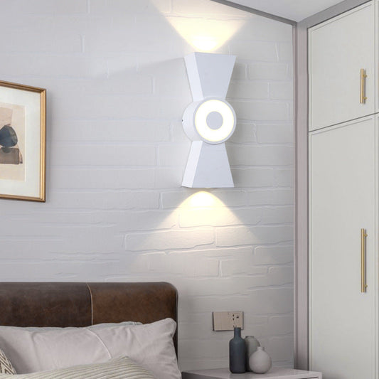 Aluminum Shade Up And Down Illuminated LED Wall Sconce Lamp