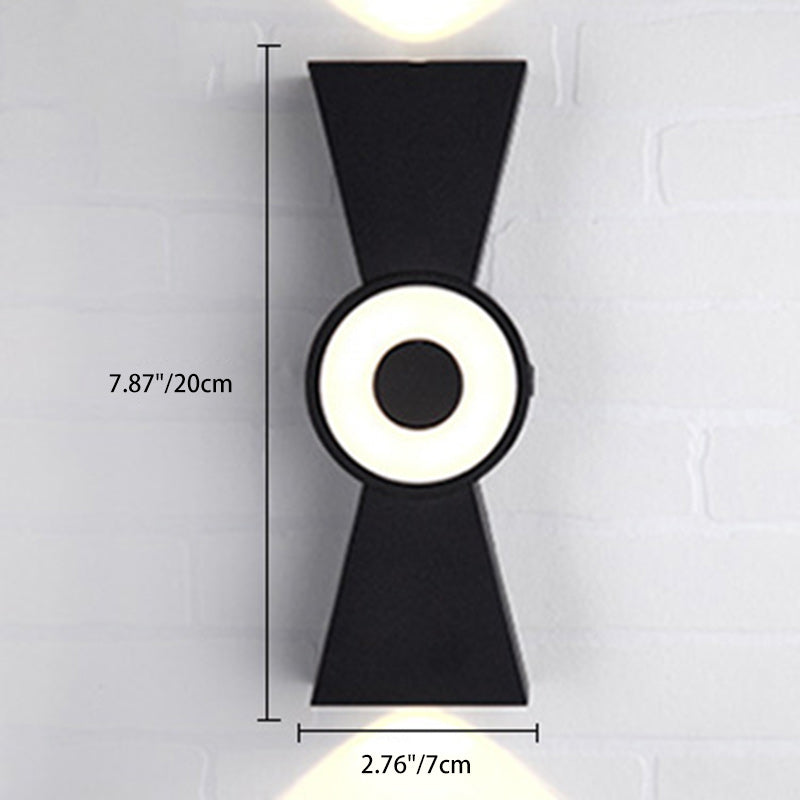 Aluminum Shade Up And Down Illuminated LED Wall Sconce Lamp