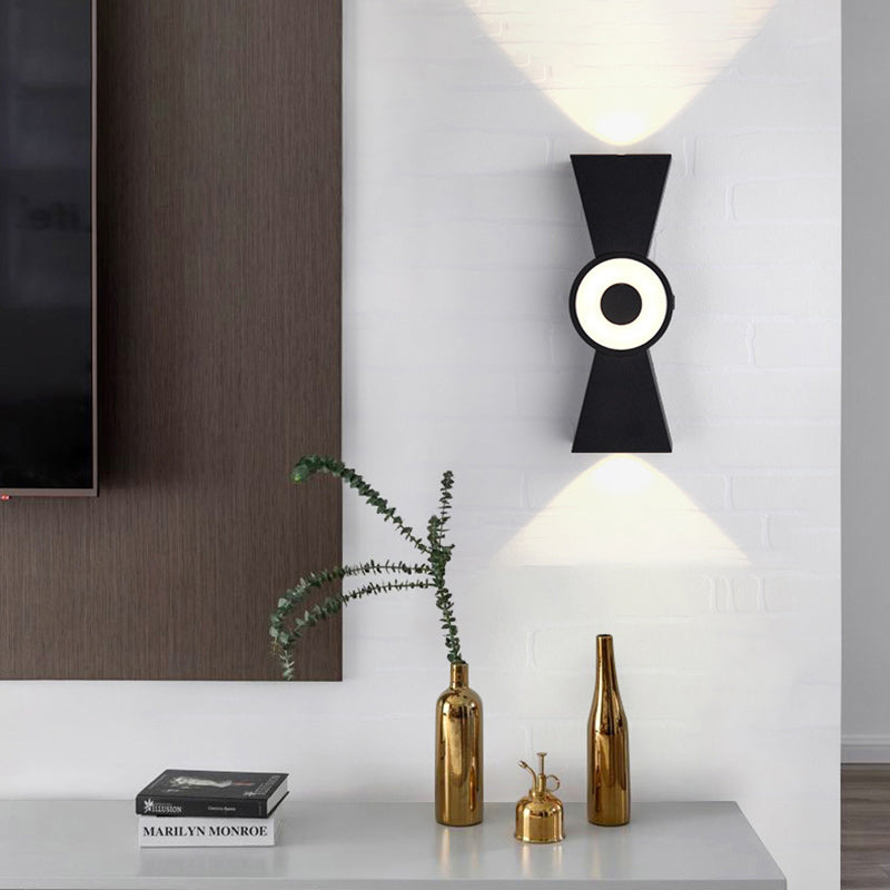 Aluminum Shade Up And Down Illuminated LED Wall Sconce Lamp
