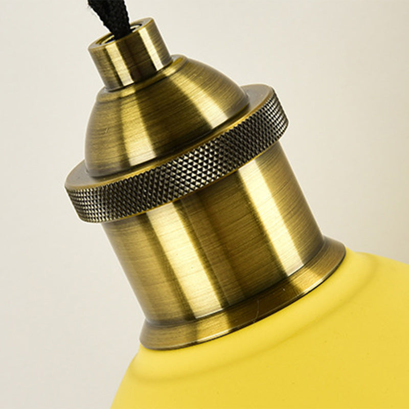 Scandinavian Macaron Iron Conical 1-Light Wall Sconce Lamp