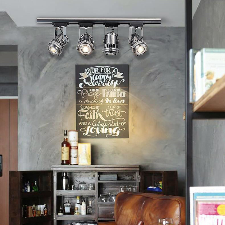 Contemporary Industrial Aluminum Ceiling Light