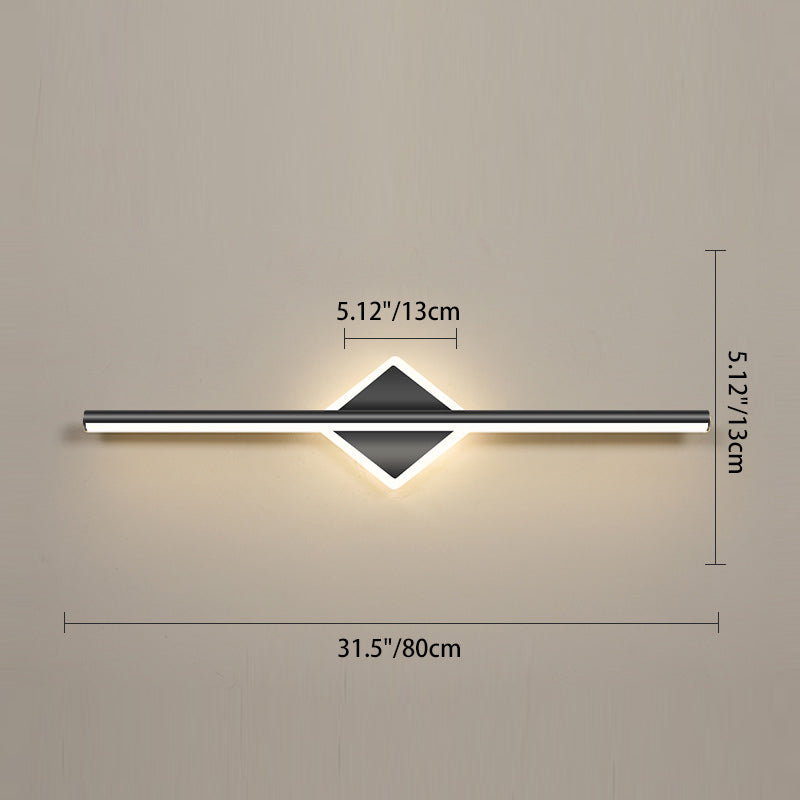 Simplicity Iron Aluminum LED Mirror Front Wall Sconce Lamp