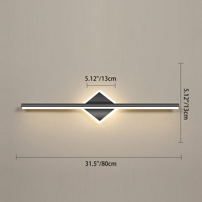 Simplicity Iron Aluminum LED Mirror Front Wall Sconce Lamp