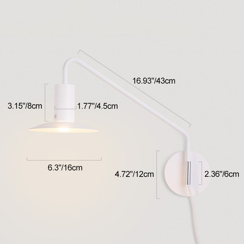 Scandinavian 1-Light Wall Sconce Lamp Reading Lamp