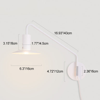 Scandinavian 1-Light Wall Sconce Lamp Reading Lamp