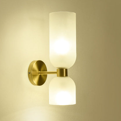Chinese Up And Down Illuminated 2-Light Wall Sconce Lamp