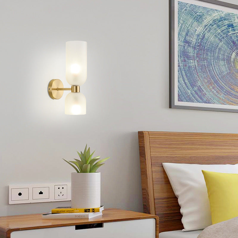 Chinese Up And Down Illuminated 2-Light Wall Sconce Lamp