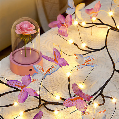 Fabric Branches LED Wall Sconce Lamp Decoration Light