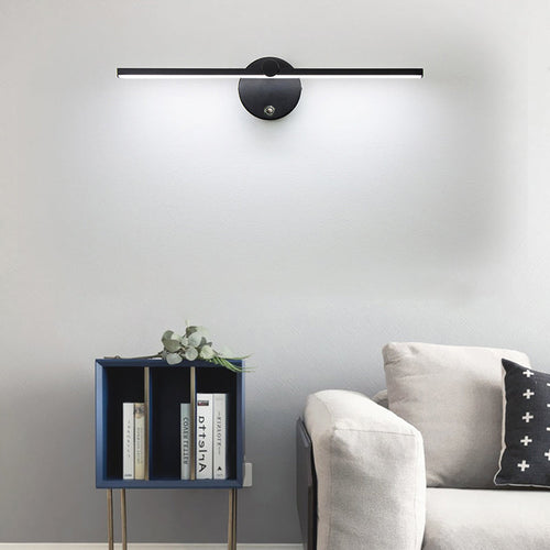 Aluminum Long Strip Rotatable LED Wall Sconce Lamp