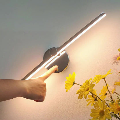 Aluminum Long Strip Rotatable LED Wall Sconce Lamp