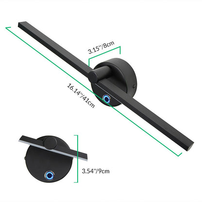 Aluminum Long Strip Rotatable LED Wall Sconce Lamp