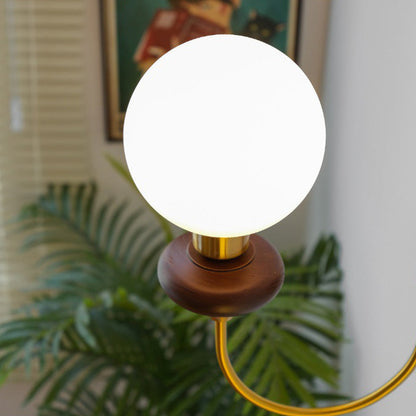 Minimalist Round Globe Iron Glass 1-Light Wall Sconce Lamp