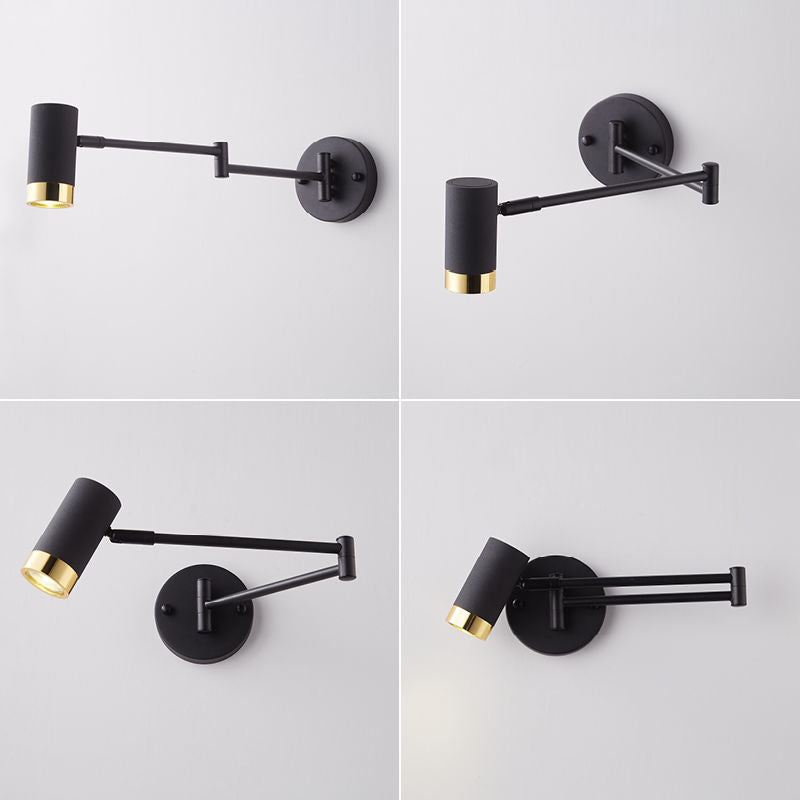 Scandinavian Aluminum Glass 1-Light Wall Sconce Lamp