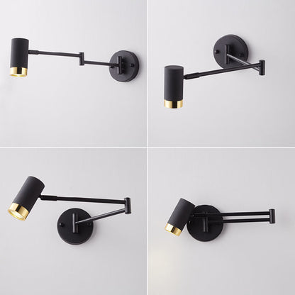 Scandinavian Aluminum Glass 1-Light Wall Sconce Lamp