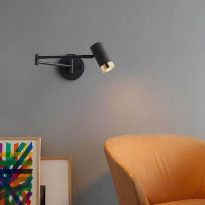 Scandinavian Aluminum Glass 1-Light Wall Sconce Lamp