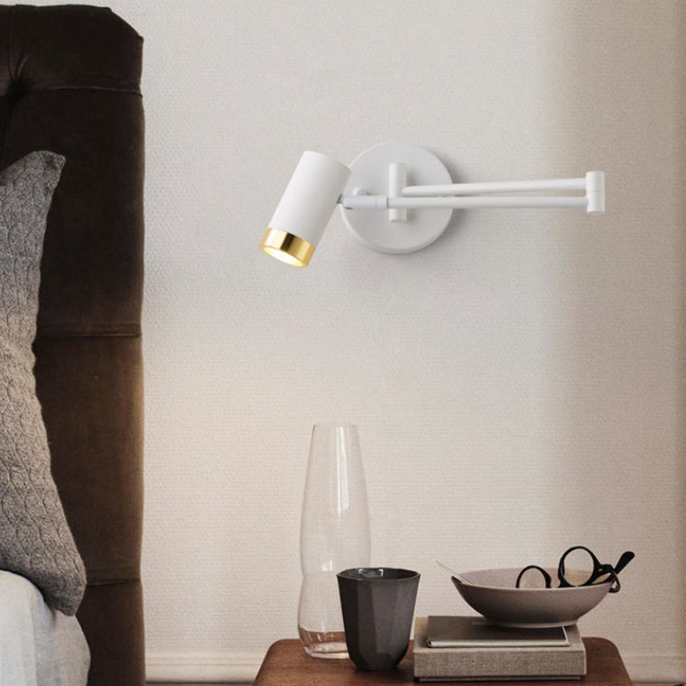 Scandinavian Aluminum Glass 1-Light Wall Sconce Lamp