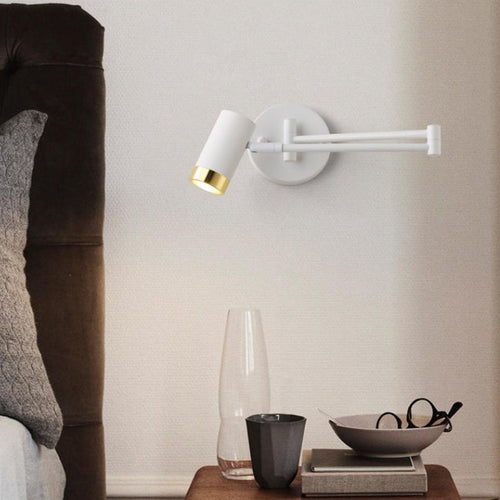 Scandinavian Aluminum Glass 1-Light Wall Sconce Lamp